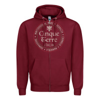 Burgundy cinque terre italia gift for italian mediterranean travelers t shirt Zipper Hoodie - baoMotion
