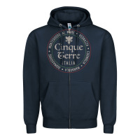 Navy cinque terre italia gift for italian mediterranean travelers t shirt Zipper Hoodie - baoMotion