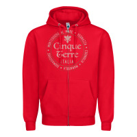 Red cinque terre italia gift for italian mediterranean travelers t shirt Zipper Hoodie - baoMotion