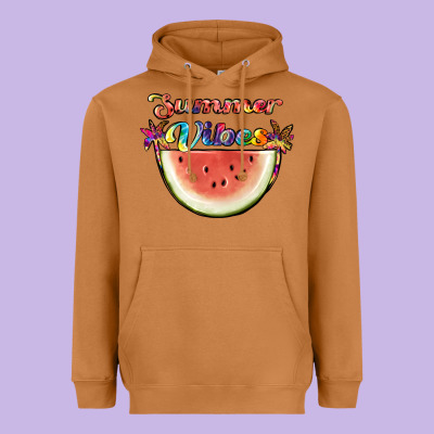 Summer Vibes Heavyweight Hoodie Designed By Jahusdesignshop