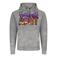 Cloud Rock Football Aunt Vintage Hoodie - CowhideDigitalArt