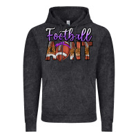 Vintage Black Football Aunt Vintage Hoodie - CowhideDigitalArt