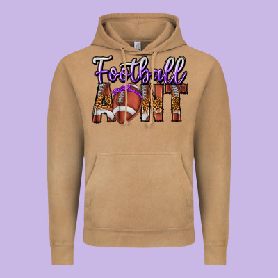 Football Aunt Vintage Hoodie Designed By Cowhidedigitalart
