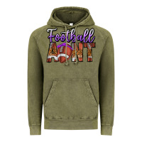 Vintage Olive Football Aunt Vintage Hoodie - CowhideDigitalArt