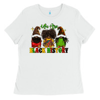 White We are black history Ladies Tee - FaDigitalArtStudio