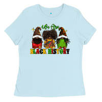 Baby Blue We are black history Ladies Tee - FaDigitalArtStudio