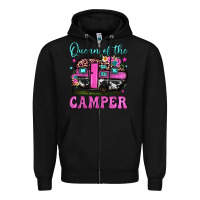Black queen of the camper Zipper Hoodie - JahusDesignShop