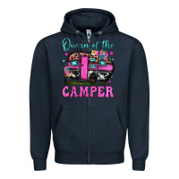 Navy queen of the camper Zipper Hoodie - JahusDesignShop