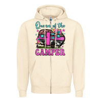 Sandshell queen of the camper Zipper Hoodie - JahusDesignShop