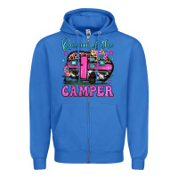 True Royal queen of the camper Zipper Hoodie - JahusDesignShop