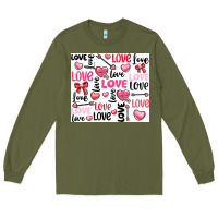 Army Green love Long Sleeve Tee - LillyAllenDesigns