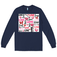 Navy love Long Sleeve Tee - LillyAllenDesigns