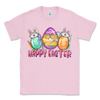 Bubblegum Pink Happy Easter Nurse eggs Easter Day Classic Tee - CowGirlArtShop