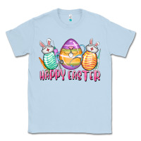 Dusty Blue Happy Easter Nurse eggs Easter Day Classic Tee - CowGirlArtShop