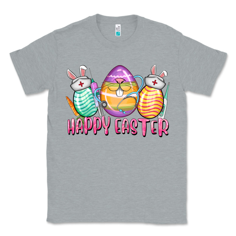 Happy Easter Nurse Eggs Easter Day Classic Tee by CowGirlArtShop | Teevron