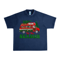 Navy christmas 'tis the season Urban Heavy Tee - BundleAndBundleShop