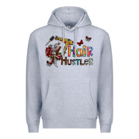 Heather Grey hair hustler 2 Premium Hoodie - SublimationCraftShop