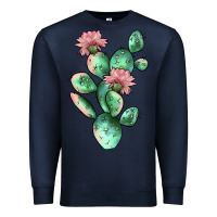 Navy cactus 5 Premium Sweatshirt - JahusDesignShop