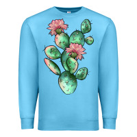 Ocean Blue cactus 5 Premium Sweatshirt - JahusDesignShop