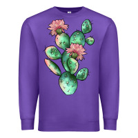Purple cactus 5 Premium Sweatshirt - JahusDesignShop