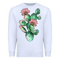 White cactus 5 Premium Sweatshirt - JahusDesignShop