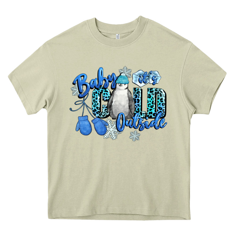 Baby Its Cold Outside Heavy Core Tee by CowGirlArtShop | Teevron