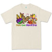 Bone peace love mardi gras olivia Premium Tee - OliviaCreatesArt