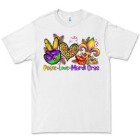 White peace love mardi gras olivia Premium Tee - OliviaCreatesArt