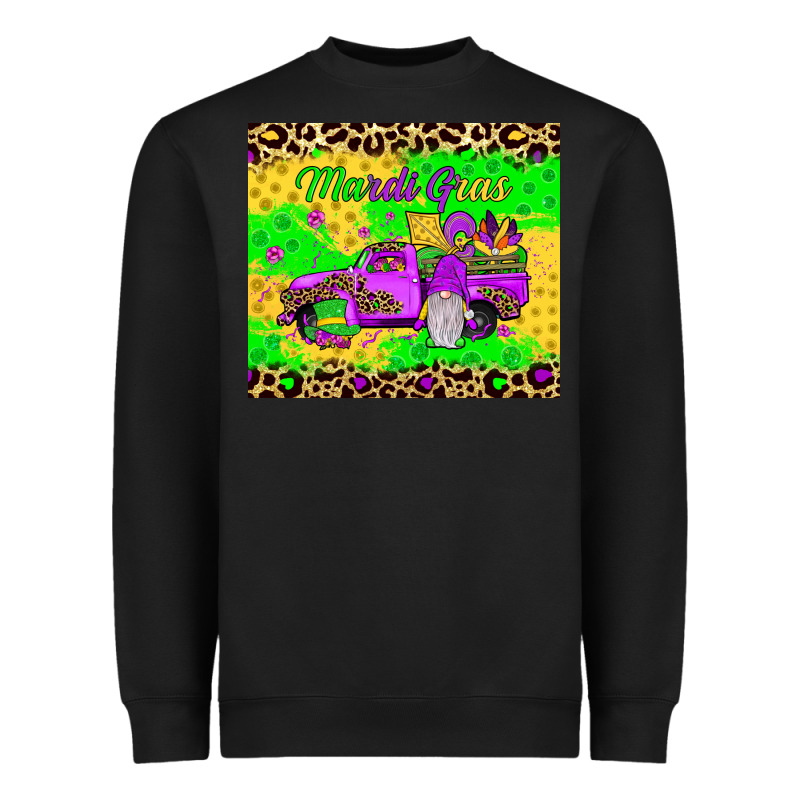 Mardi Gras Gnome Truck Heavyweight Sweatshirt by JahusDesignShop | Teevron