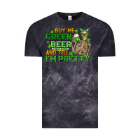 Cloud Black buy me green beer and tell me i'm pretty Vintage Tee - FaDigitalArtStudio