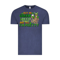Vintage Denim buy me green beer and tell me i'm pretty Vintage Tee - FaDigitalArtStudio