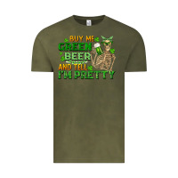 Vintage Olive buy me green beer and tell me i'm pretty Vintage Tee - FaDigitalArtStudio