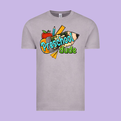 Preschool Dude Vintage Tee Designed By Ranaportraitstore