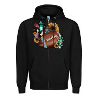 Black football cactus sunflower Zipper Hoodie - JahusDesignShop