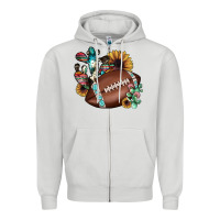 Dove Grey football cactus sunflower Zipper Hoodie - JahusDesignShop