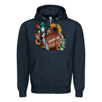 Navy football cactus sunflower Zipper Hoodie - JahusDesignShop