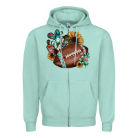 Seafoam football cactus sunflower Zipper Hoodie - JahusDesignShop