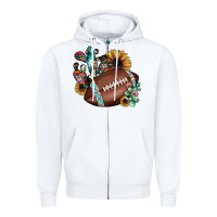White football cactus sunflower Zipper Hoodie - JahusDesignShop
