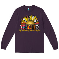 Plum Teacher Long Sleeve Tee - CowhideDigitalArt