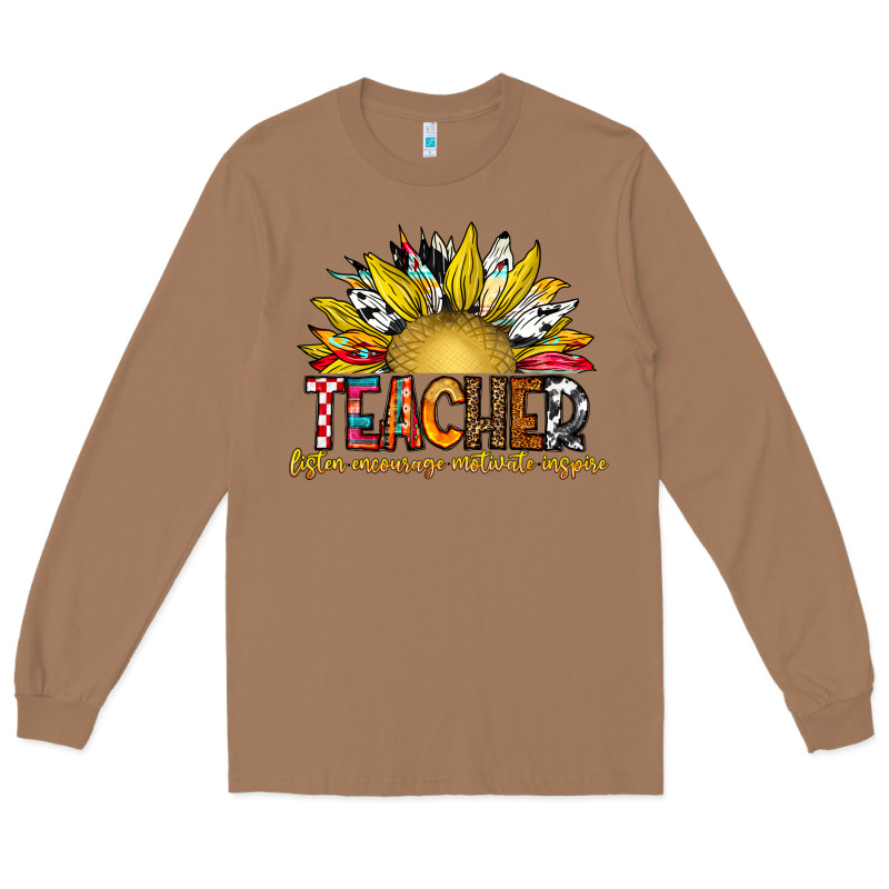 Teacher Long Sleeve Tee by CowhideDigitalArt | Teevron