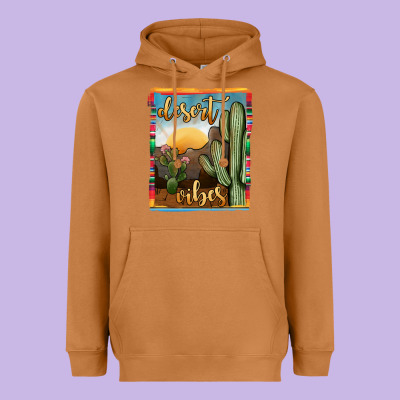 Desert Vibes Heavyweight Hoodie Designed By Jahusdesignshop