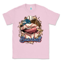 Bubblegum Pink Baseball lips Classic Tee - HowdyJamesFarm