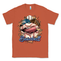 Copper Baseball lips Classic Tee - HowdyJamesFarm