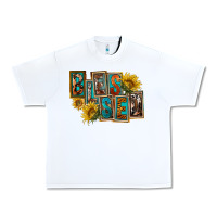 White Western Blessed Urban Heavy Tee - FaDigitalArtStudio