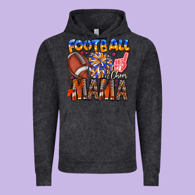 Football Mama Vintage Hoodie Designed By Cowhidedigitalart