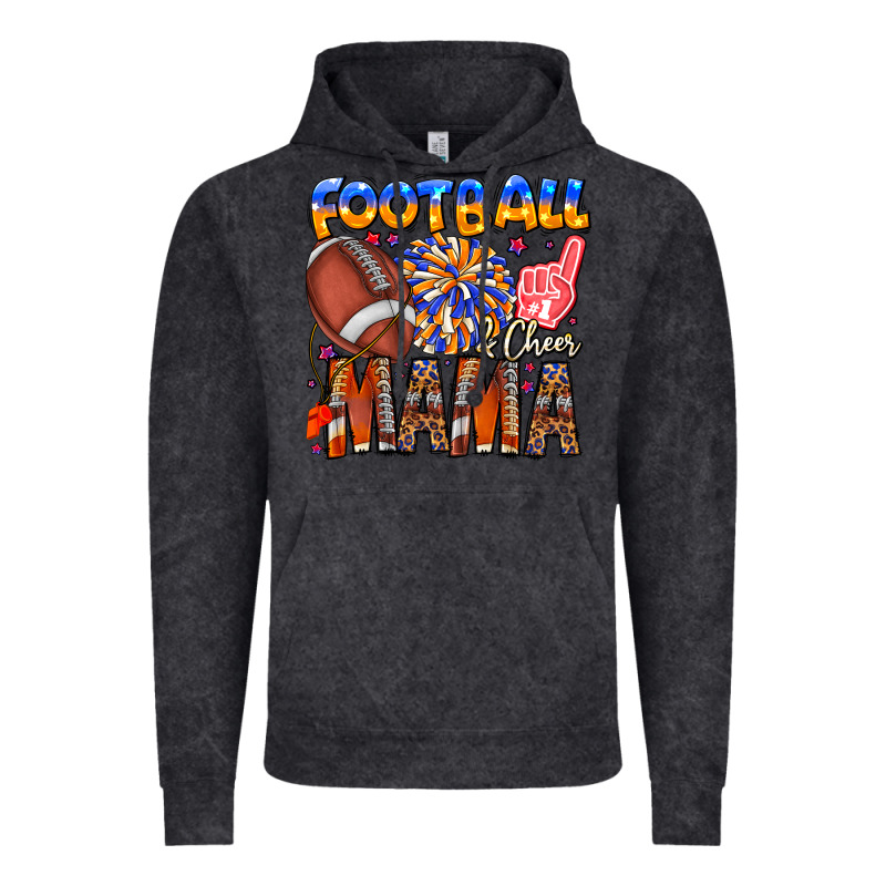 Football Mama Vintage Hoodie by CowhideDigitalArt | Teevron