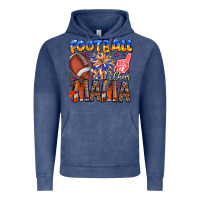 Vintage Denim football mama Vintage Hoodie - CowhideDigitalArt