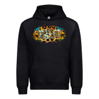 Black Blessed Sunflower Gemstone Urban Hoodie - RanaPortraitStore