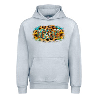 Heather Grey Blessed Sunflower Gemstone Urban Hoodie - RanaPortraitStore
