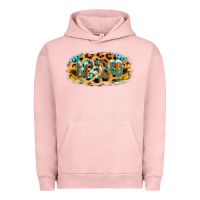 Pigment Salmon Blessed Sunflower Gemstone Urban Hoodie - RanaPortraitStore